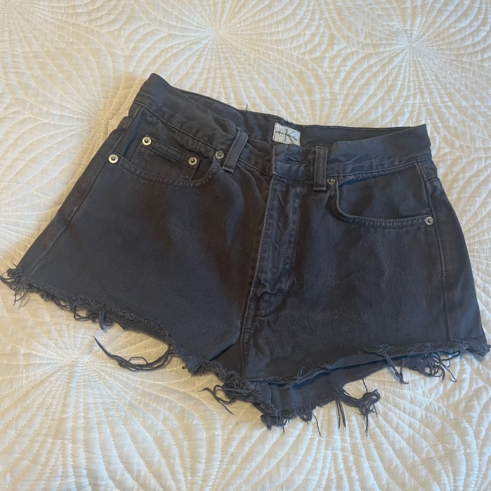 Vintage Calvin Klein Jean Shorts Frayed Hem